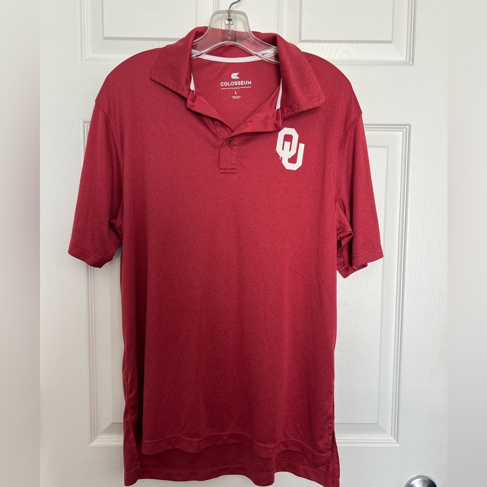 Size large Colesium university of Oklahoma polo.  Sooners.  OU.